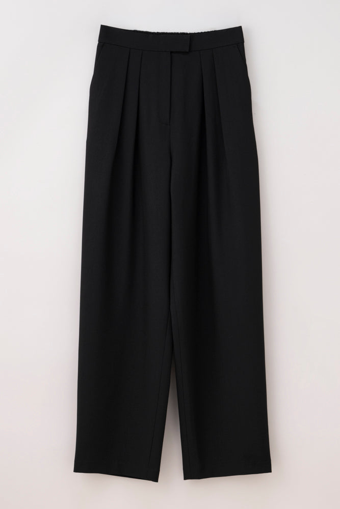 こだわりのタックワイドパンツ　股下72cm
