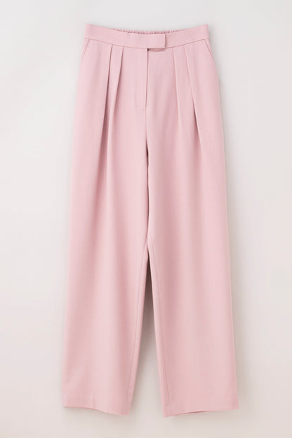 こだわりのタックワイドパンツ　股下68cm