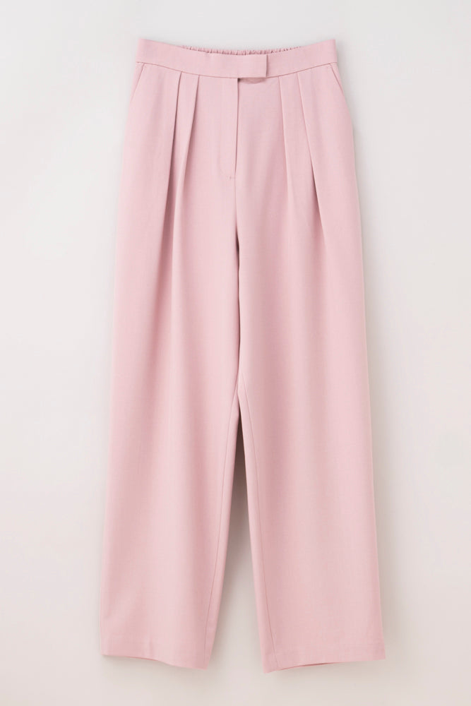 こだわりのタックワイドパンツ　股下72cm