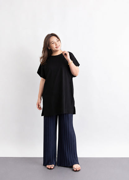 こだわりのプリーツパンツ股下65cm